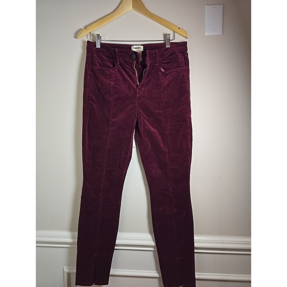 L'AGENCE Denim - L' agence Marguerite Size 31 Velvet Jeans Red/Berry Skinny‎ Pants NWF